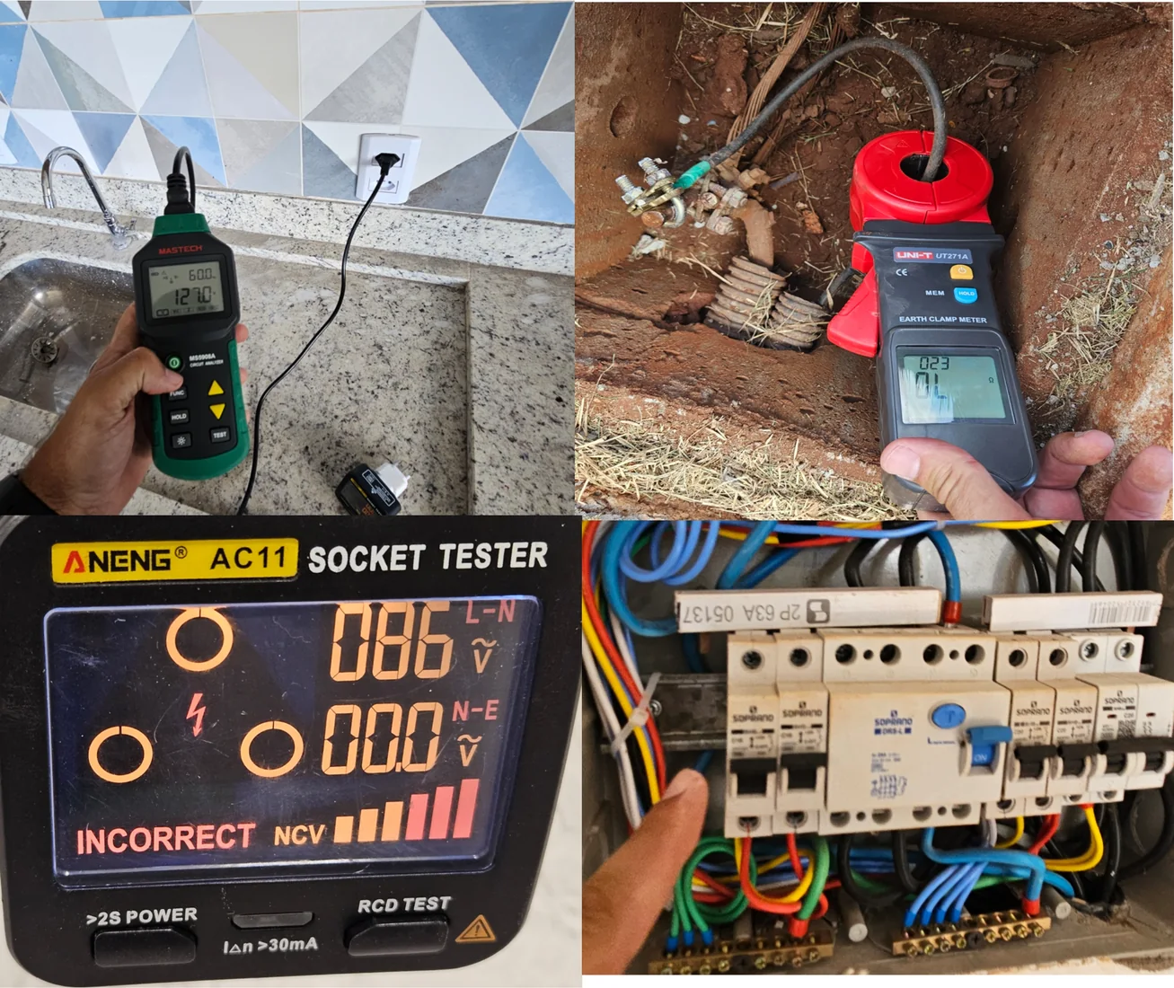Ensaios elétricos e verificações em instalação de baixa tensão