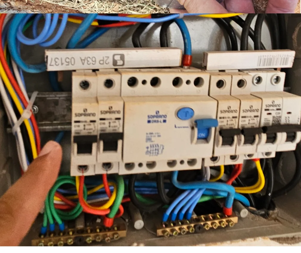 Verificação de dispositivo diferencial residual em quadro elétrico